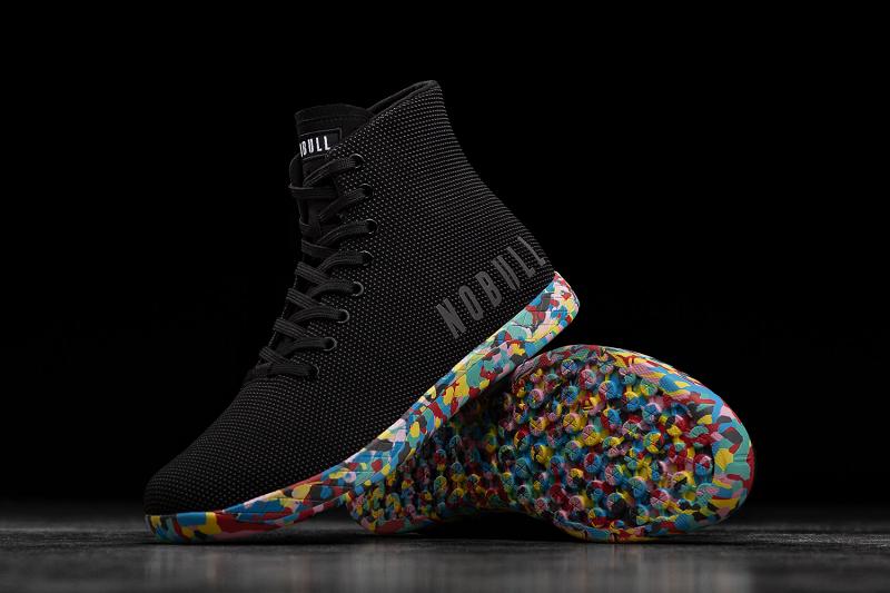 Nobull High-Top Wild Women's Trainers Black | USA N1975W